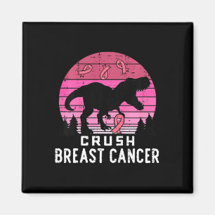 Kinder besiegen Brustkrebs Pink Trex Dino Bewussts Magnet