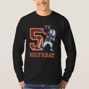 Kinder betäuben Fußball Junge 5. Geburtstag 5 5 Ja T-Shirt