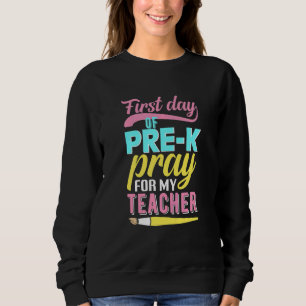 Kinder beten am ersten Tag vor dem K für meine Leh Sweatshirt