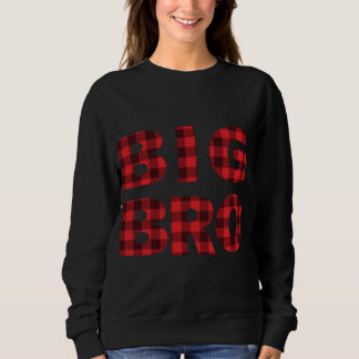 Kinder Big Bro Red Buffalo Kariertes Geschenk für  Sweatshirt