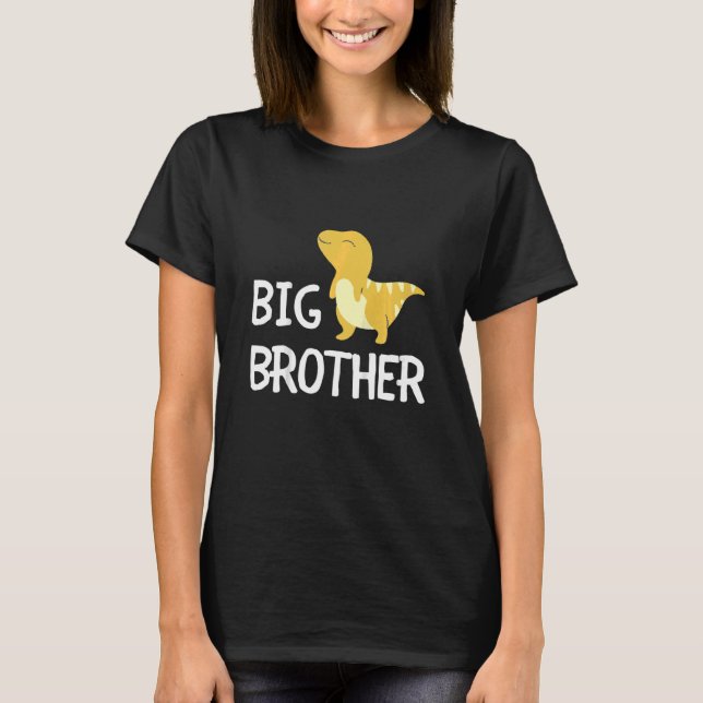 Kinder Big Brother Dinosaurier Bestes Bro der Welt T-Shirt (Vorderseite)