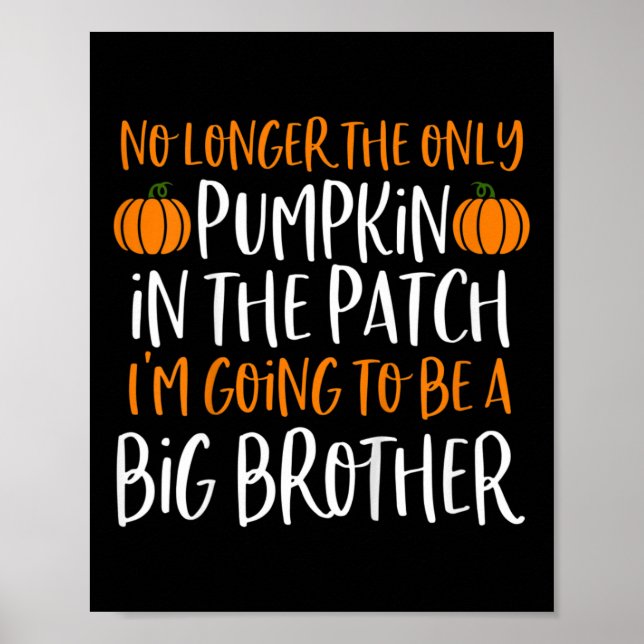 Kinder Big Brother Fall Schwangerschaft Ankündigun Poster (Vorne)