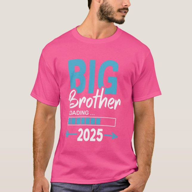 Kinder Big Brother Loading 2025, befördert in Big  T-Shirt (Vorderseite)