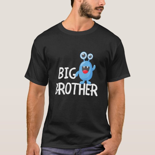 Kinder Big Brother Monster Bestes Bro der Welt T-Shirt (Vorderseite)