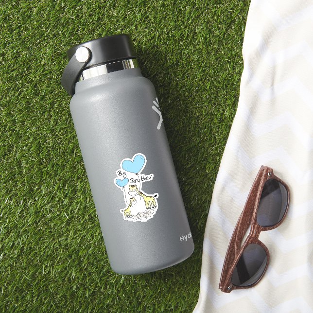 Kinder Big Brother Niedlich Giraffen Geschenk Idee Aufkleber (HydroFlask Insitu)