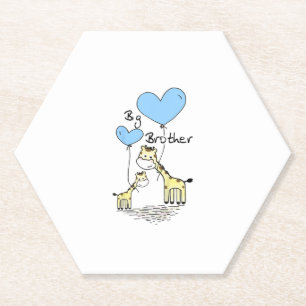 Kinder Big Brother Niedlich Giraffen Geschenk Idee Untersetzer