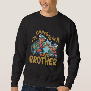 Kinder Big Brother Viking ich werde ein großer Bro Sweatshirt