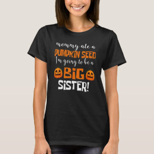 Kinder Big Sister Fall Schwangerschaft Ankündigung T-Shirt
