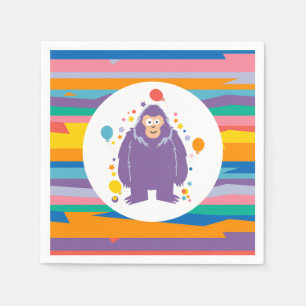 Kinder Bigfoot Geburtstag Serviette