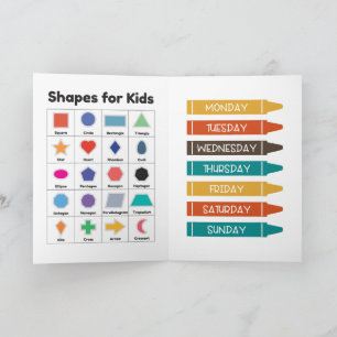 Kinder-Bildung-Lernkarte Karte