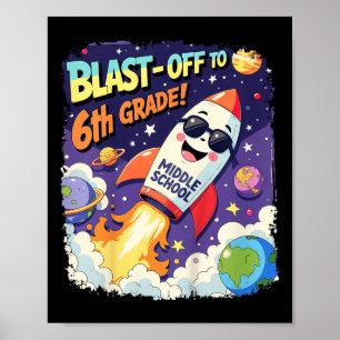Kinder bis zum Bildtag der Mittelschule 6. Klasse Poster
