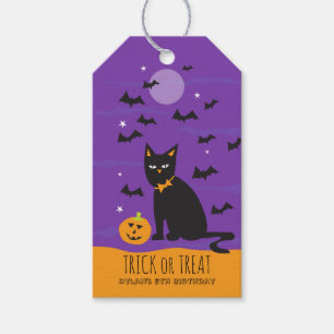 Kinder Black Cat Geburtstagsfeier Halloween-Gesche Geschenkanhänger