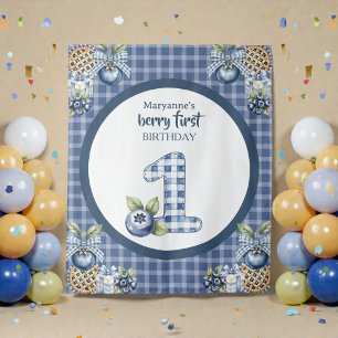 Kinder Blaubeeren-Erstgeburtstag Wandteppich