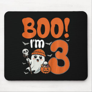 Kinder Boo ich bin 3 Halloween Spooky Pumpkin 3. G Mousepad