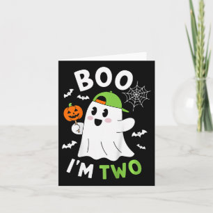Kinder Boo ich bin zwei Jahre 2. Geburtstag Jugend Karte