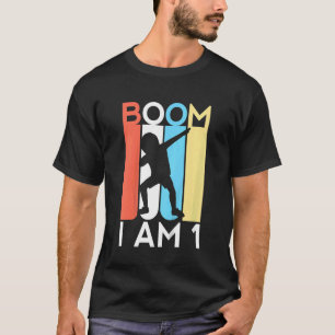 Kinder Boom ich bin 1 Geburtstag Jahr 1. Party Dab T-Shirt