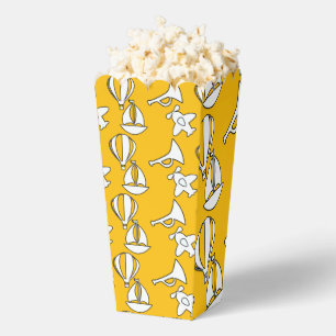 Kinder Boot Flugzeug Gelbes Popcorn Geschenkschachtel