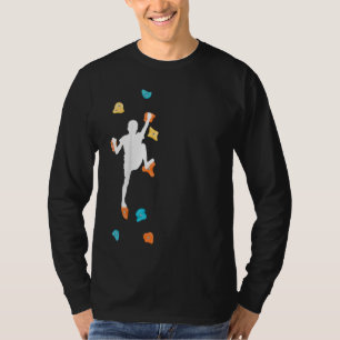 Kinder boulden Kletterwand Klettersteig T-Shirt