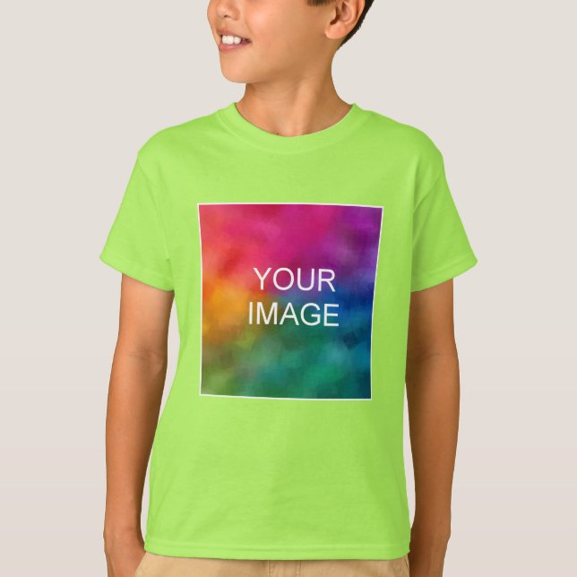 Kinder Boys T-Shirts benutzerdefinierte Vorlage Hi (Vorderseite)