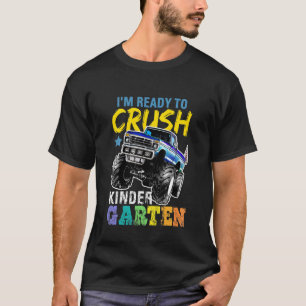 Kinder brechen Kindergarten-Monster-Lkw zurück zum T-Shirt