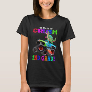 Kinder brechen zweiten Grade Dinosaurier Monster T T-Shirt