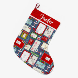 Kinder Briefe an Weihnachten Großer Weihnachtsstrumpf