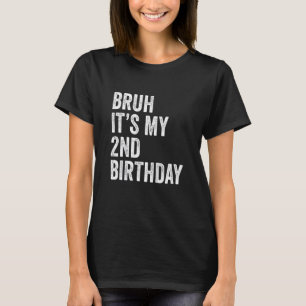 Kinder Bruh Es ist mein 2. Geburtstag 2 Jahre alte T-Shirt