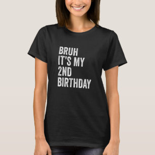 Kinder Bruh Es ist mein 2. Geburtstag 2 Jahre alte T-Shirt
