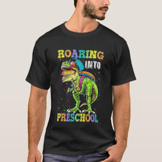 Kinder brüllen in die Vorschule Dinosaurier Lehrer T-Shirt