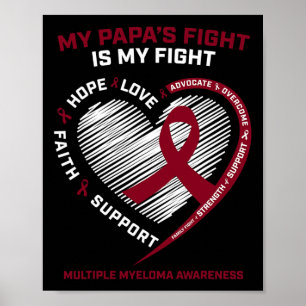 Kinder Burgundy Blutkrebs Papa Multiples Myelom A Poster