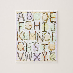 Kinder Butterfly Alphabet Puzzle lernen Schmetterl