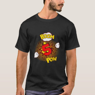 Kinder COMIC Geburtstag 5 5. Geburtstag Geschenk 5 T-Shirt
