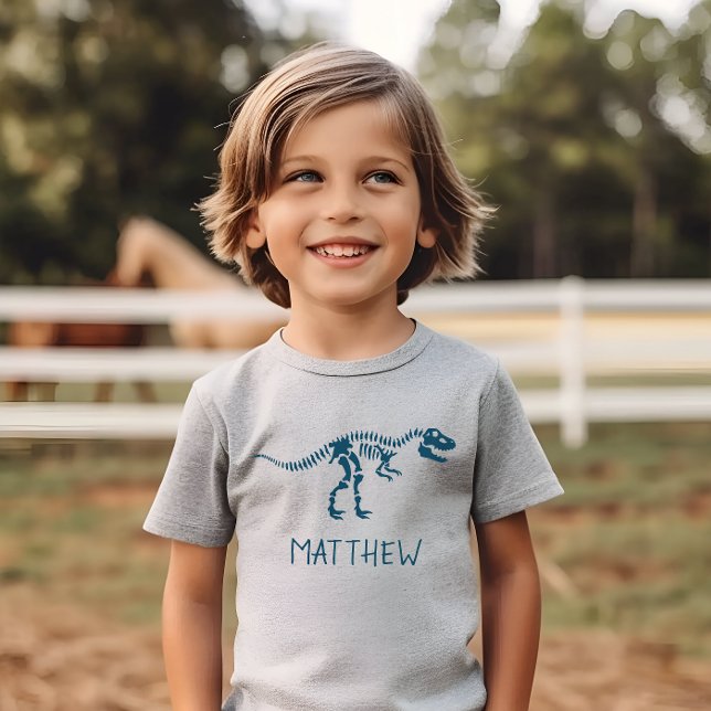 Kinder Cool Dinosaur Dig Skeleton Boys T-Shirt (Von Creator hochgeladen)