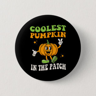 Kinder Cooler Kürbis in der Patchhalbluppe Button