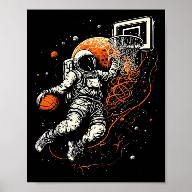Kinder Cooler Raum Bysketbyll mit Astronaut Poster (Vorne)
