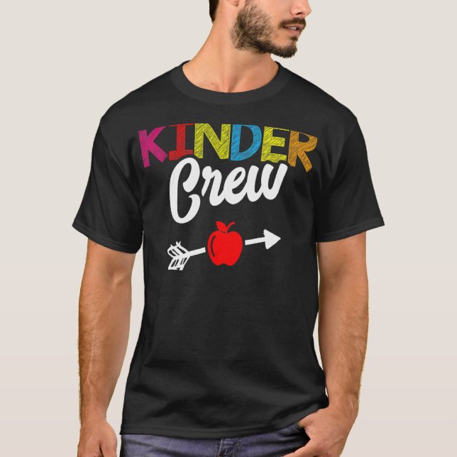 Kinder-Crew Kindergarten Lehrerin Kinder zurück T-Shirt (Vorderseite)