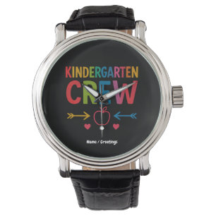 Kinder Crew Kindergarten Spaß zurück zur Schule Armbanduhr