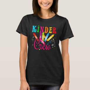 Kinder Crew Kindergarten Teacher  1st Day of Schoo T-Shirt