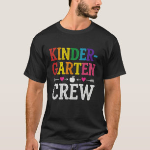 Kinder-Crew Lustiger Kindergarten-Lehrer 1. Tag de T-Shirt
