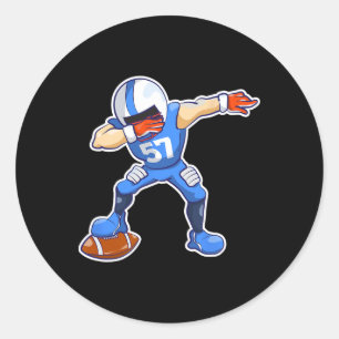 Kinder Dabbing Football Dab Dance Funny Boys Gesch Runder Aufkleber