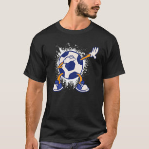 Kinder Dabbing Fußballspieler für Fußballfans T-Shirt