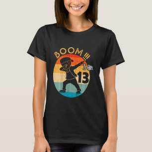 Kinder Dabbing Junge 13. Geburtstagskleidung 13 Dr T-Shirt