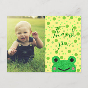 Kinder Danke, Freundlicher Frosch Postkarte