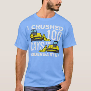 Kinder, denen ich 100 Tage Kindergarten-Bulldozer T-Shirt