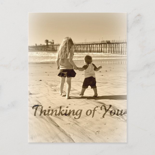 Kinder denken postkarte (Vorderseite)