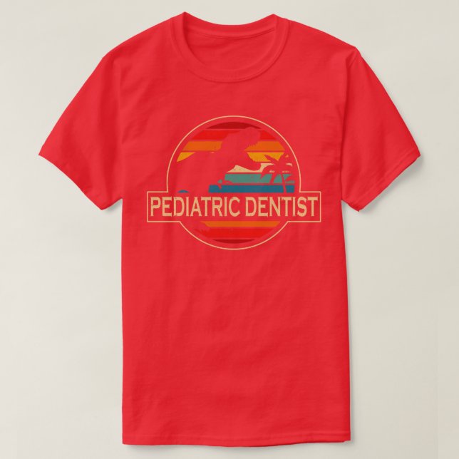 Kinder Dentist Dinosaurier T-Shirt (Design vorne)