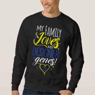 Kinder der Familie T21 World Down Syndrome Awarene Sweatshirt