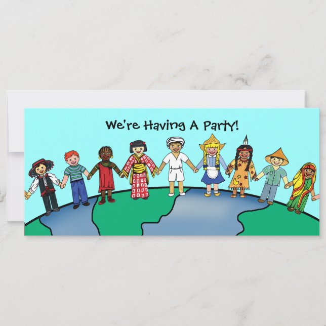 Kinder der Welt Einladung (Vorderseite)