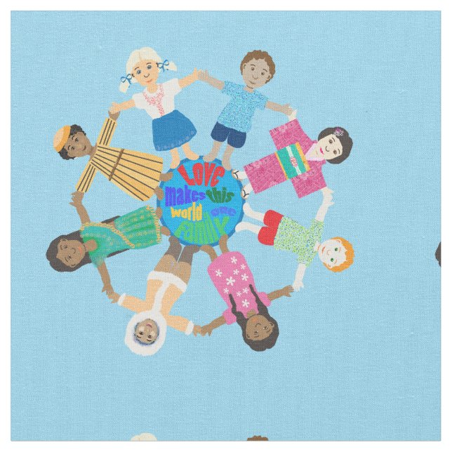 Kinder der Welt Stoff (Nahaufnahme)