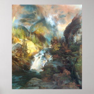 Kinder des Berges, von Thomas Moran Poster
